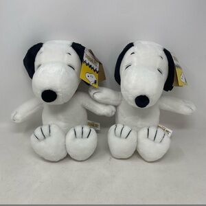 Peanuts Snoopy Plush Set - Classic Black and White